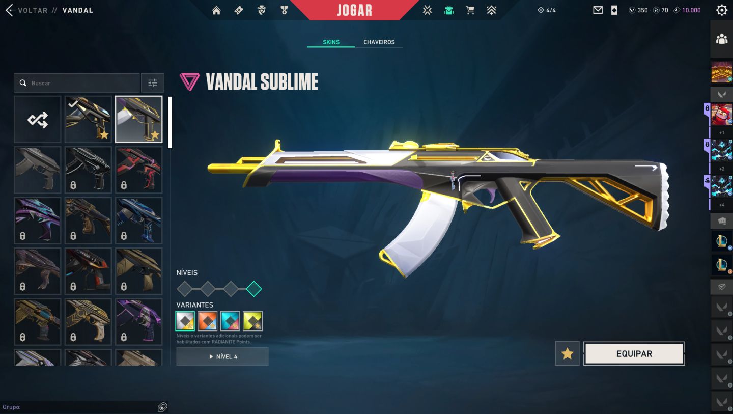 CONTA VALORANT VANDAL CHAMPS 25 - 910+ GASTO! -8 SKINS PREMIUM - 2 SKIN DE FACA