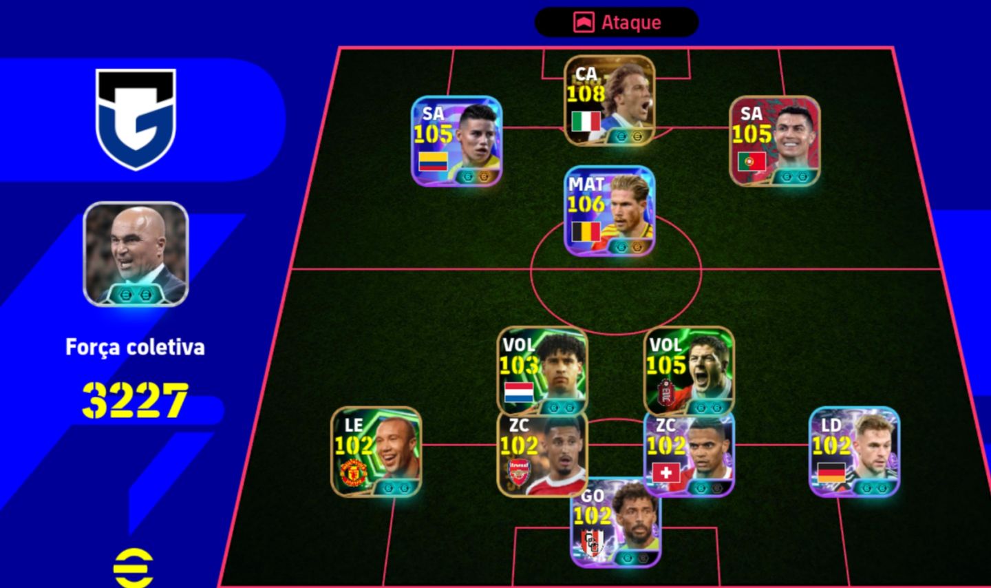 CONTA COM MELHOR BLITZ DO EFOOTBALL