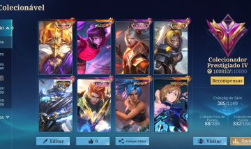 Conta colecionador prestigiado IV || Emblemas e hero full