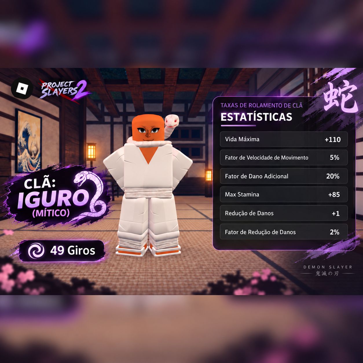 PROJECT SLAYERS 2 | CLÃS MÍTICOS E SUPREMOS | CONTAS 80+ | MELHOR PREÇO | (PS)