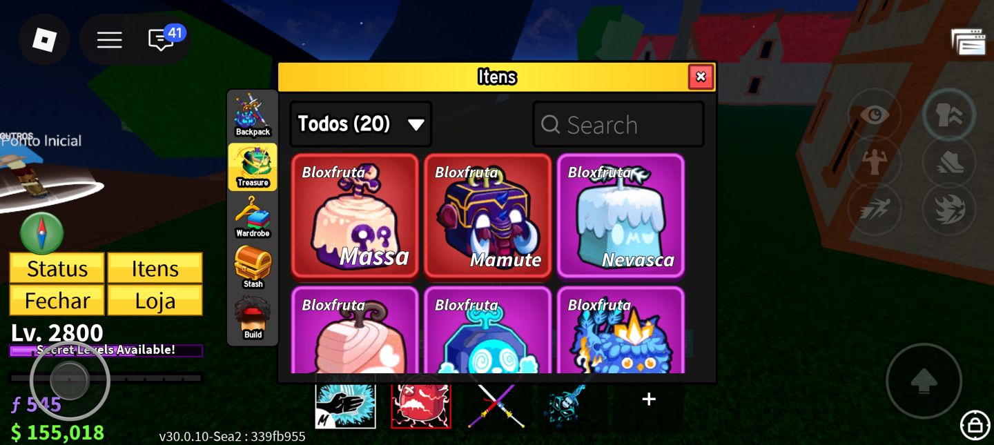 Combo Blox Fruits Max + Roube um Ovo OP