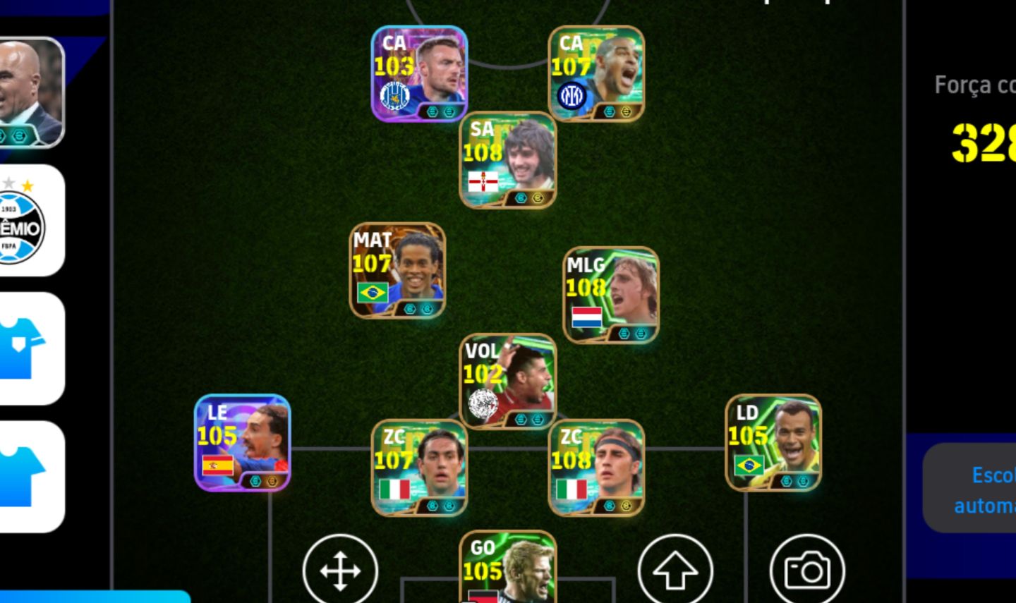 Conta meta Efootball Mobile força coletiva 3282