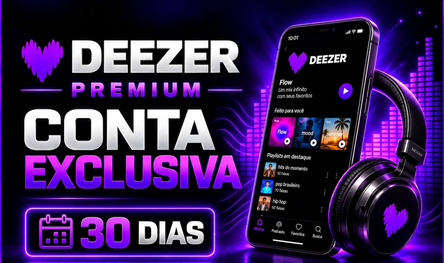 DEEZER PREMIUM ATIVAÇÃO NO SEU E-MAIL - ENTREGA RÁPIDA 30 DIAS
