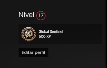 CONTA STEAM LV17 COM WARDOGS E R6 LV 50+