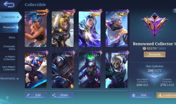 CONTA MOBILE LEGENDS COM 288 SKINS [SMURF] LEIA DESC