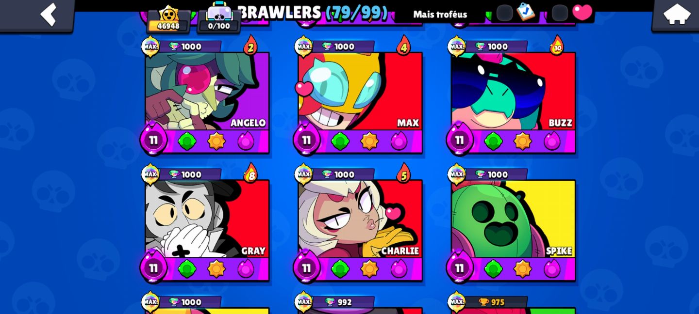 CONTA DE BRAWL STARS RARA FULL ACESSO + CONTA DE CLASH UPADA 10K TROFEÚS