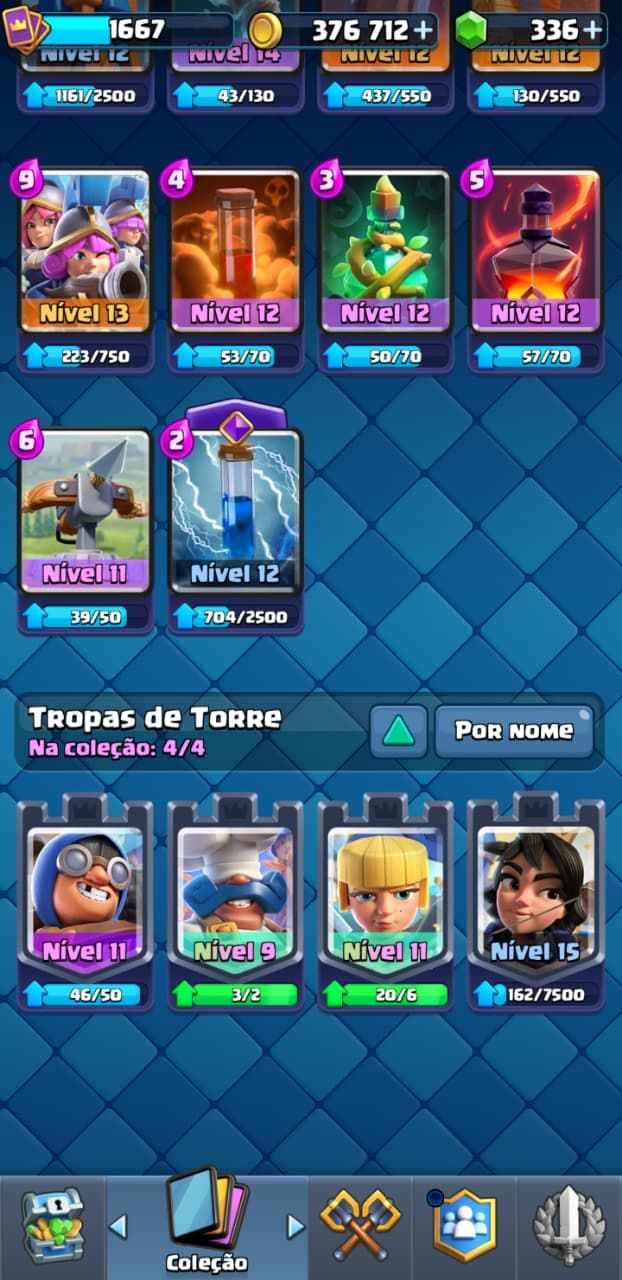 CLASH ROYALE - REI 15 MAX - 14 EVO - 376K OURO - 13K DE TROFÉUS