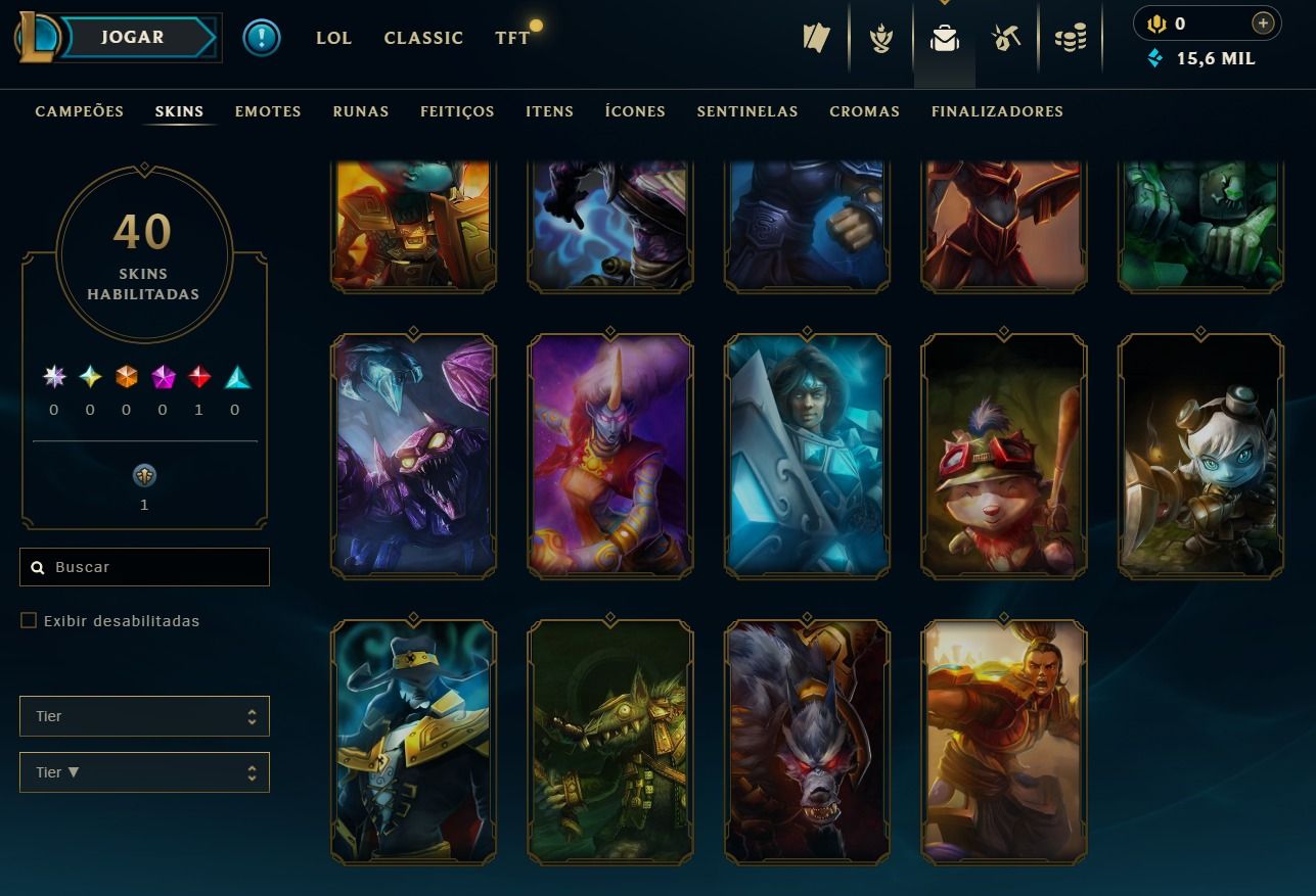 UPADA A MÃO - CONTA DE 2024 - 40 SKINS - VI ARCARNE LENDÁRIA - 15K DE EA