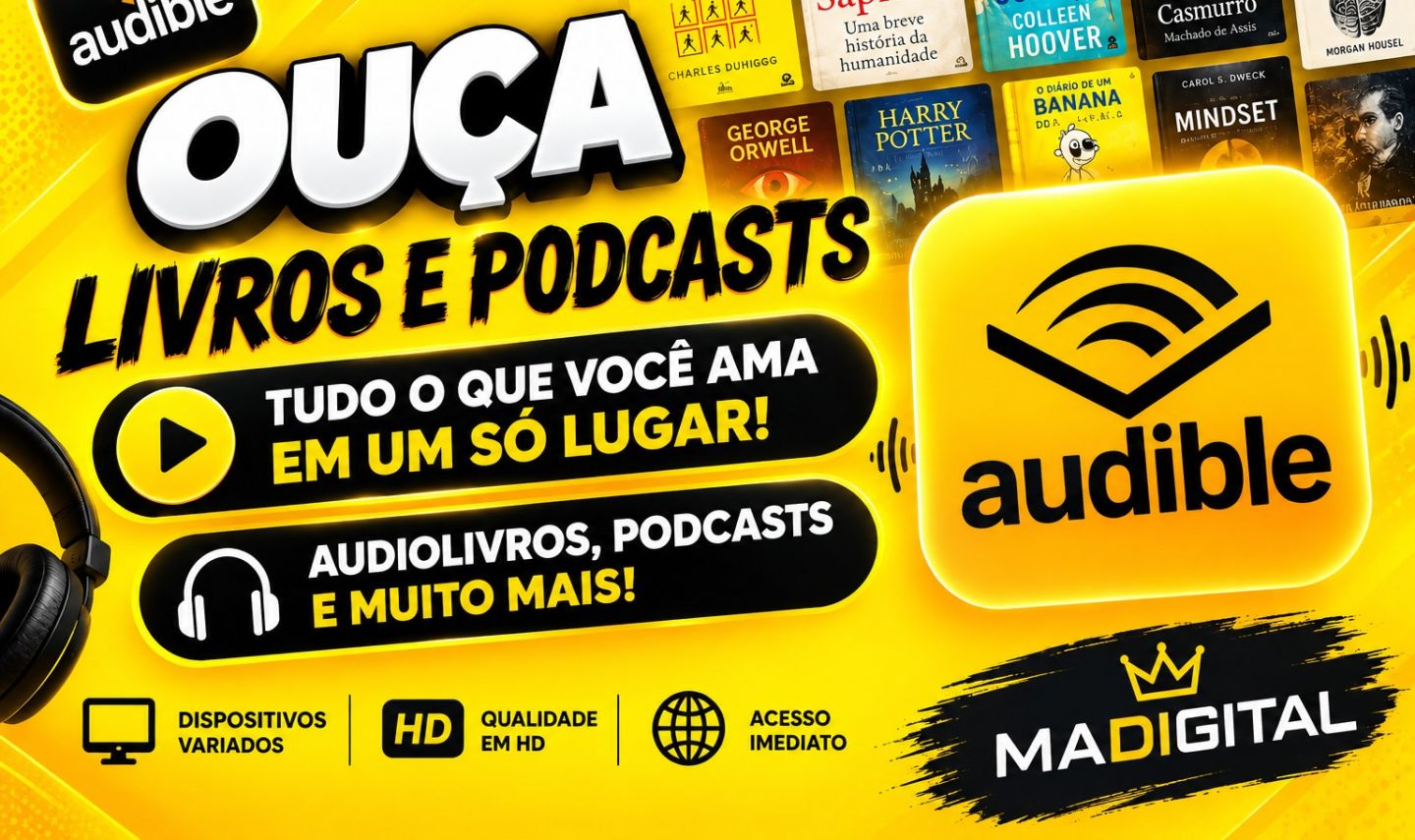 AUDIBLE PREMIUM 30 DIAS-MELHOR PREÇO