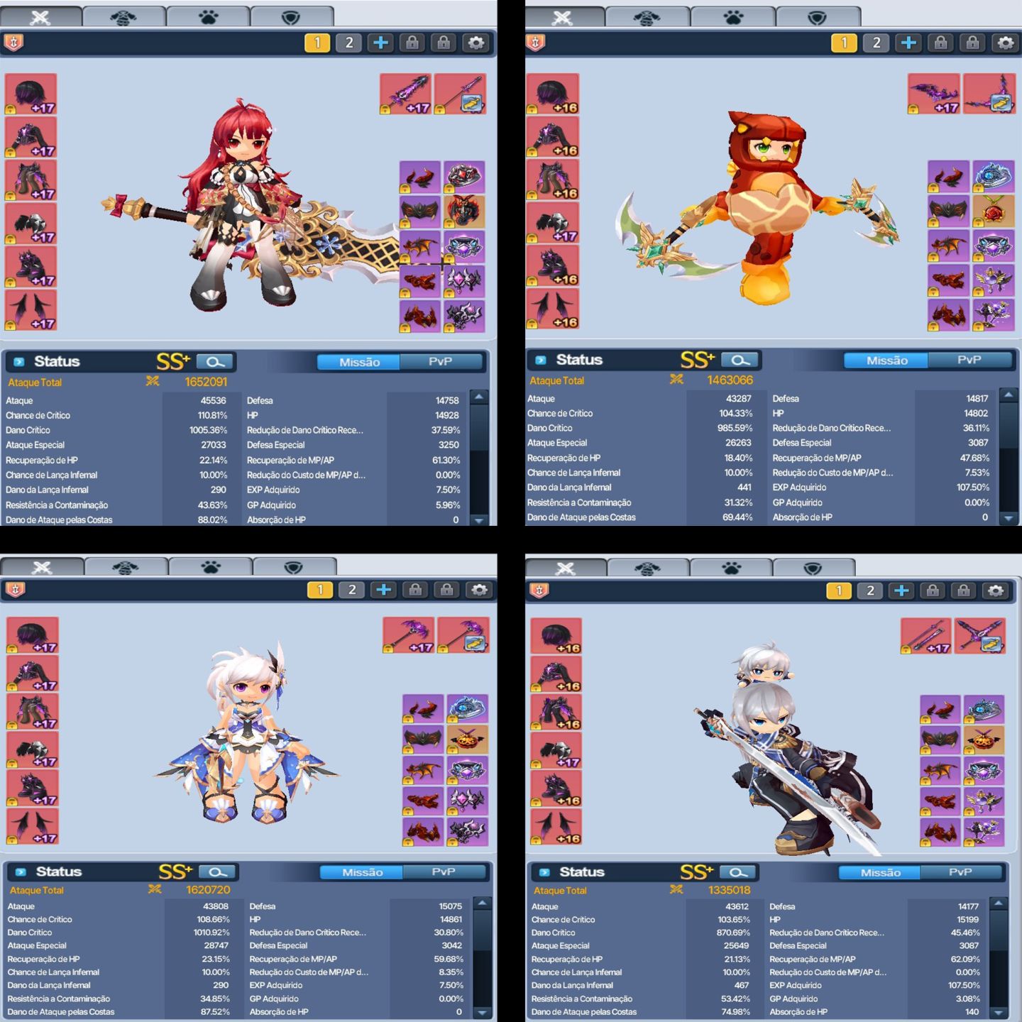Conta EndGame C LvL 820 | 25 Chars Full 1.6KK+