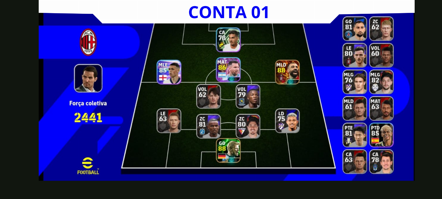 Contas Efootball Iniciais com Épicos/big Times Garantidos! Vol. 14