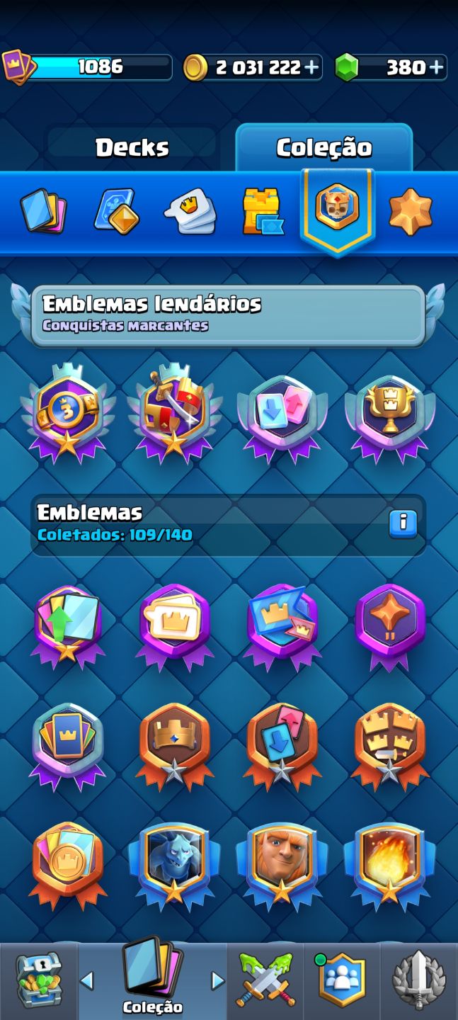 Conta Clash Royale nível 13