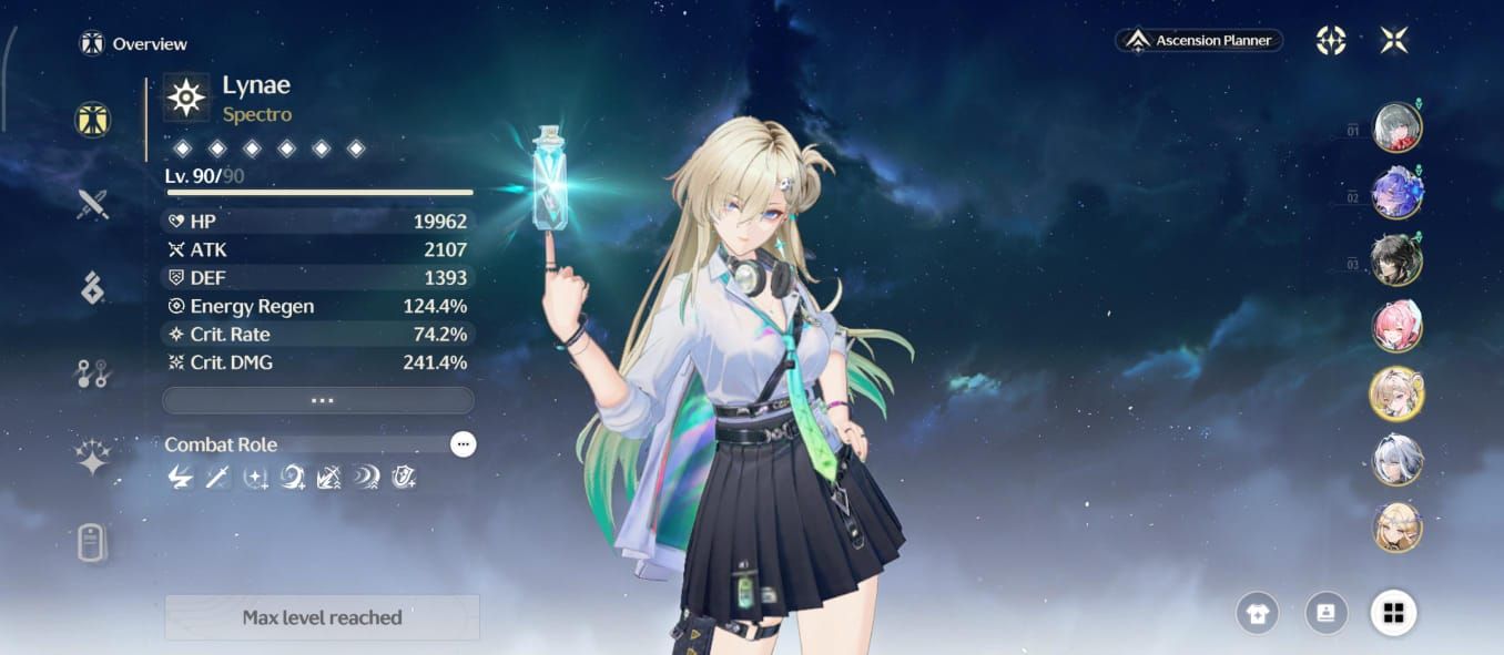 Conta WuWa Endgame, lvl 80, Phrolova s1 time premium, 17 personagens t5