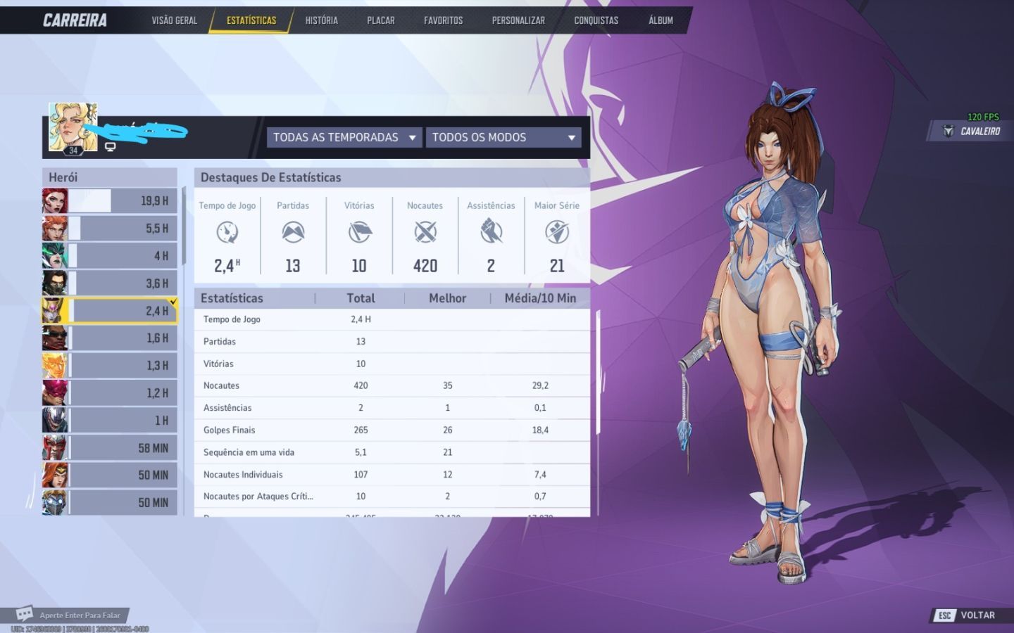Conta marvel rivals no celestial várias skins raras