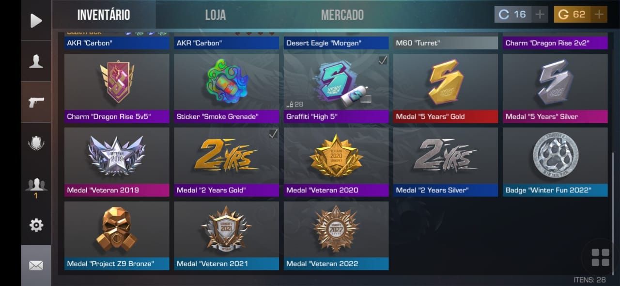 Conta de Standoff 2