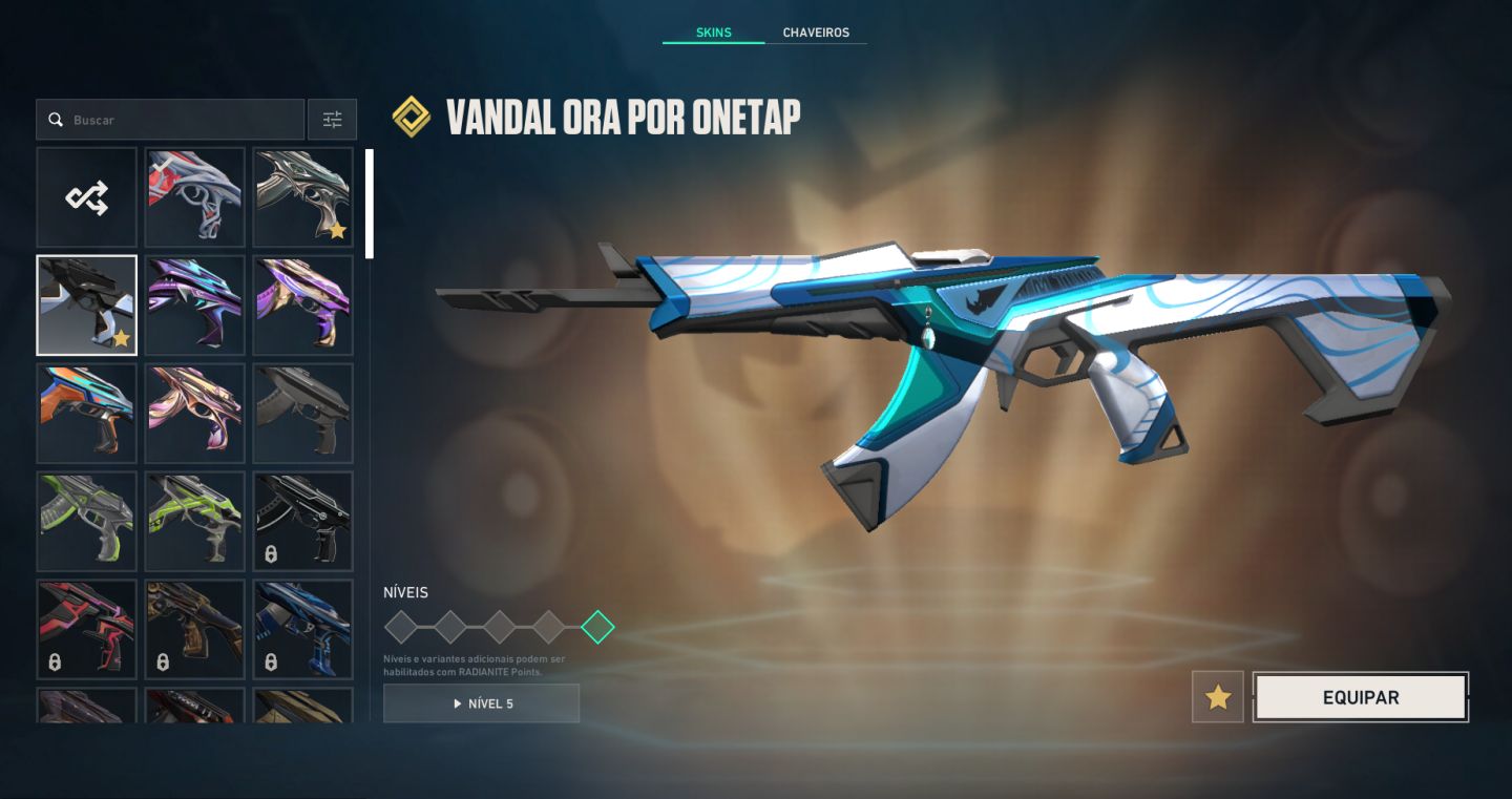 CONTA DE VALORANT NVL 157 (SKIN DE VANDAL, PHANTOM e Sobrando 442 VP, )