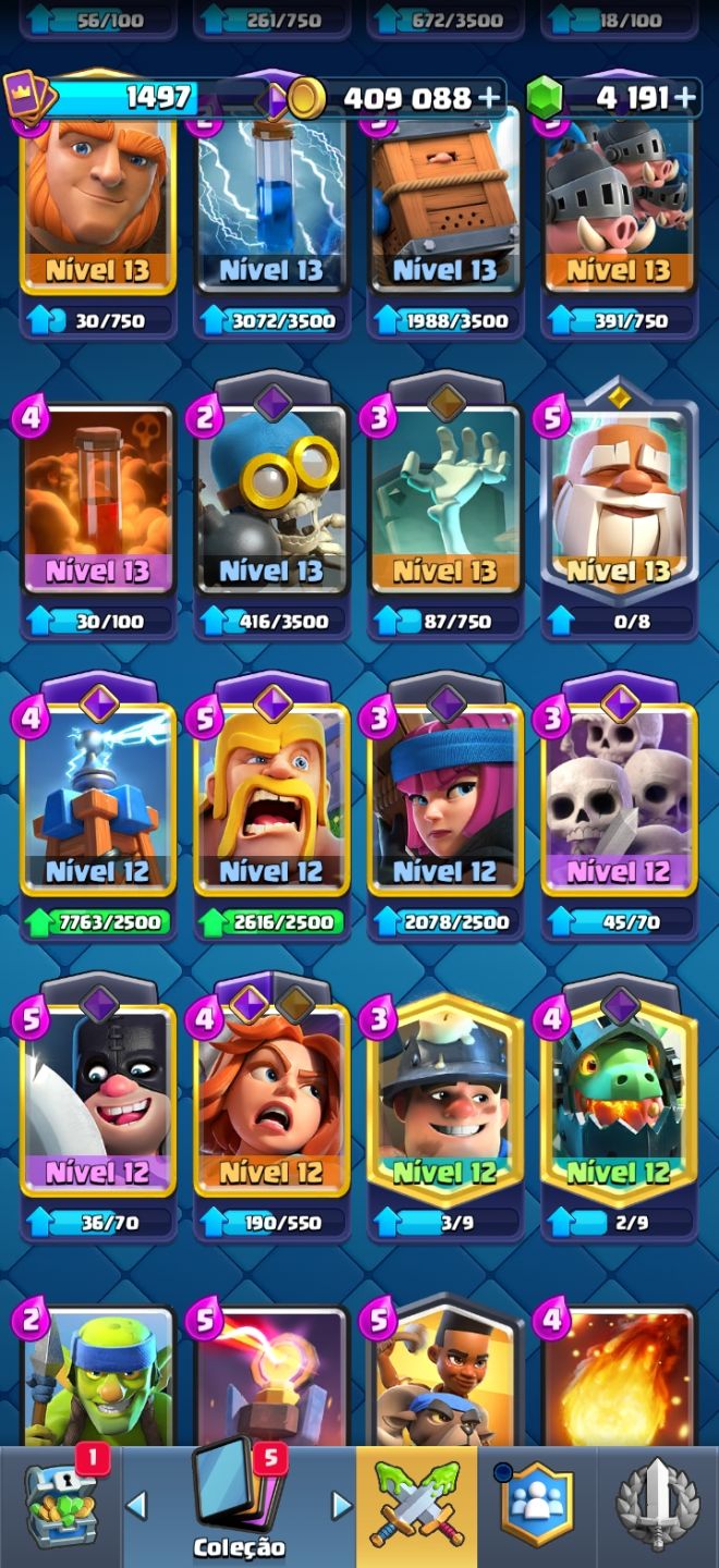 Conta Clash Royale 11000 troféus