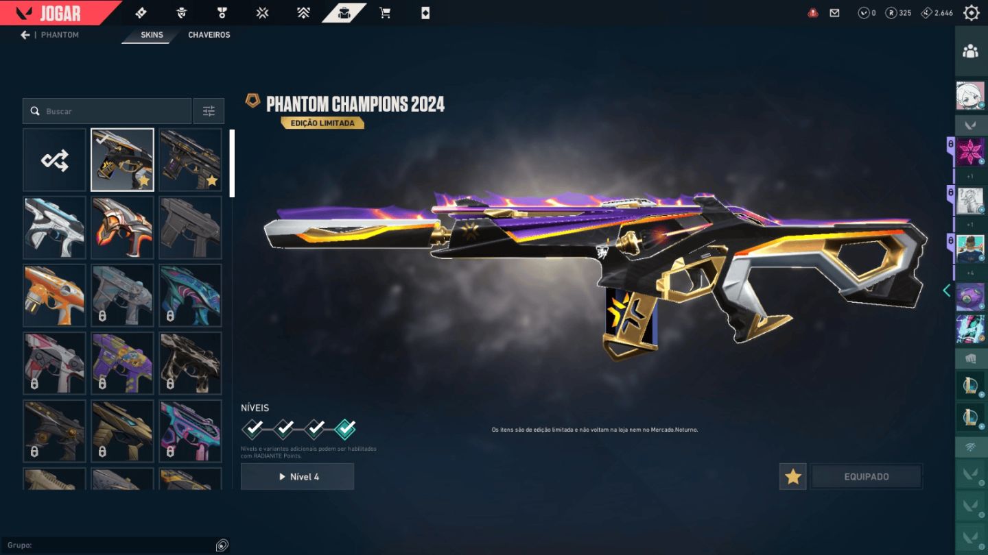 CONTA FULL ACESSO VALORANT (DONO ÚNICO) COM CHAMPIONS 2024/2025, ARCANE E EVORI