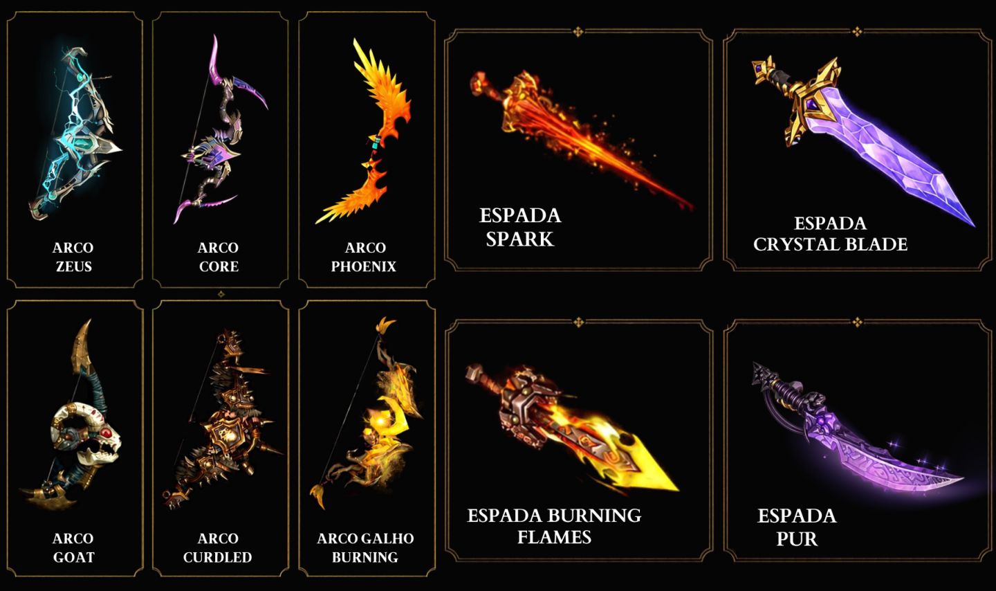 World of Warcraft - Skins de Armas - WoW RETAIL