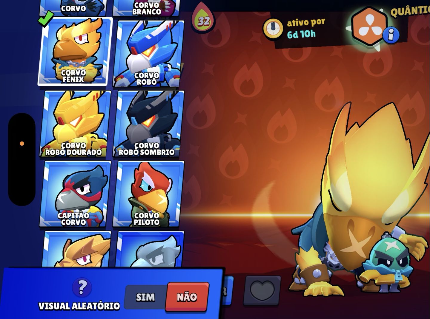 Conta rara de brawl stars com muitas skins antigas