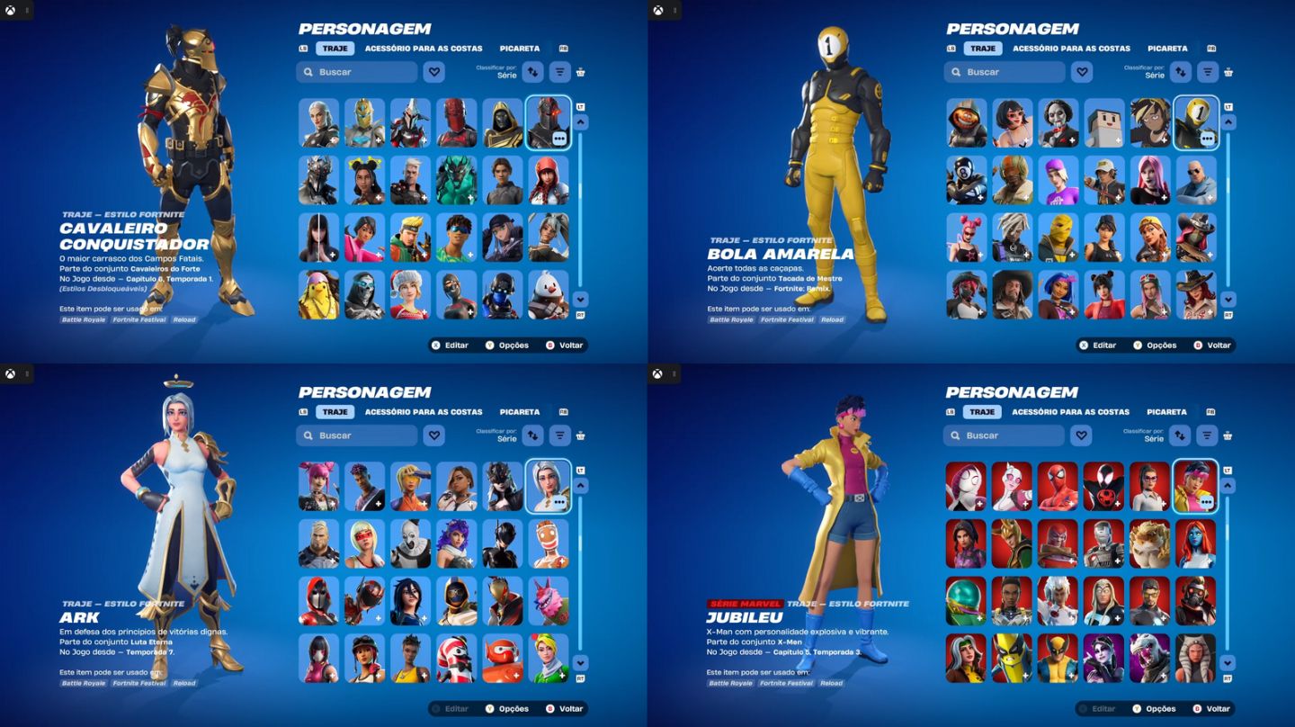Conta Fortnite com Salve o Mundo Fundador + 613 Skins, Full Acesso