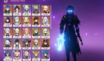 Conta Genshin 17 T5 Limitados + 18 T5 Limitadas