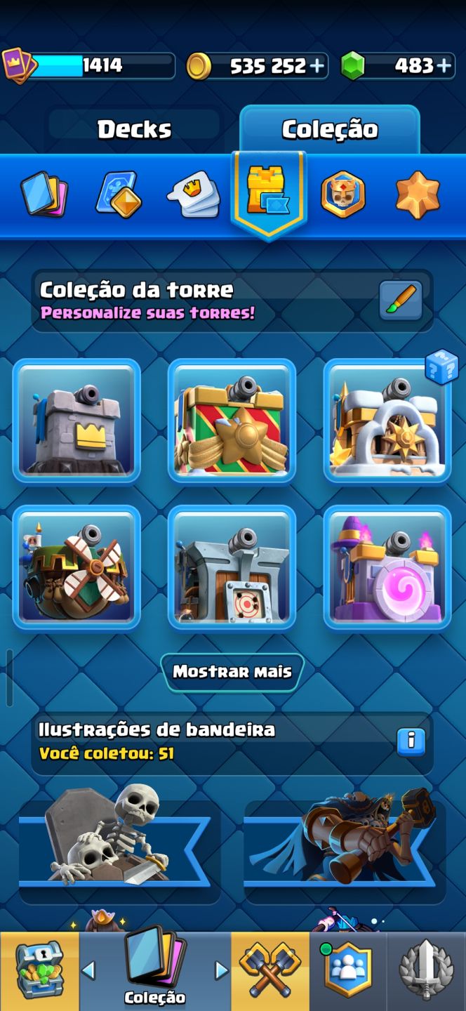 Conta de clash pra sair rápido