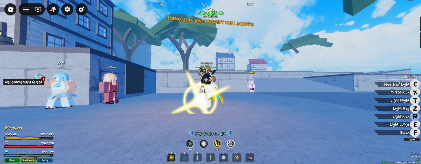 Contas Blox fruits