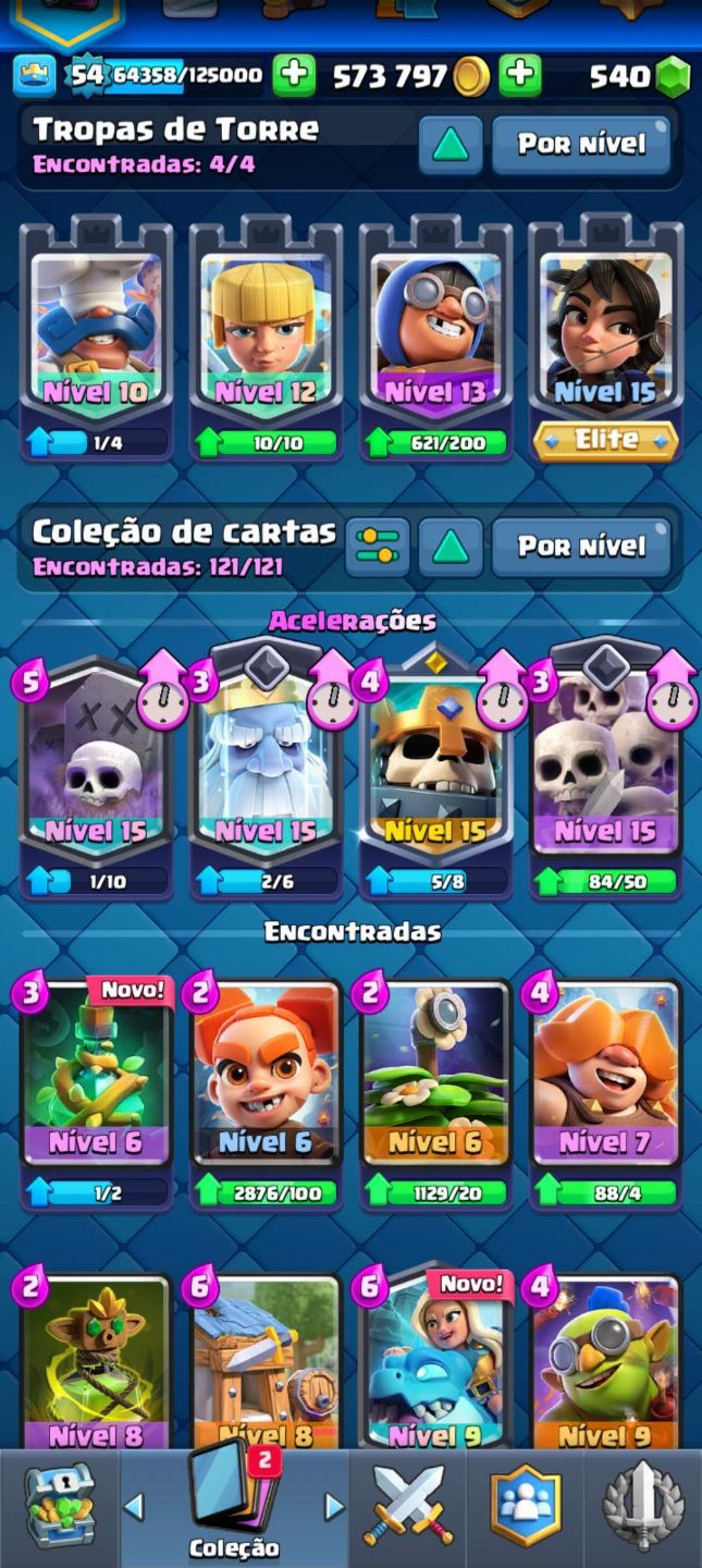 Clash royale conta gemada e upadassa