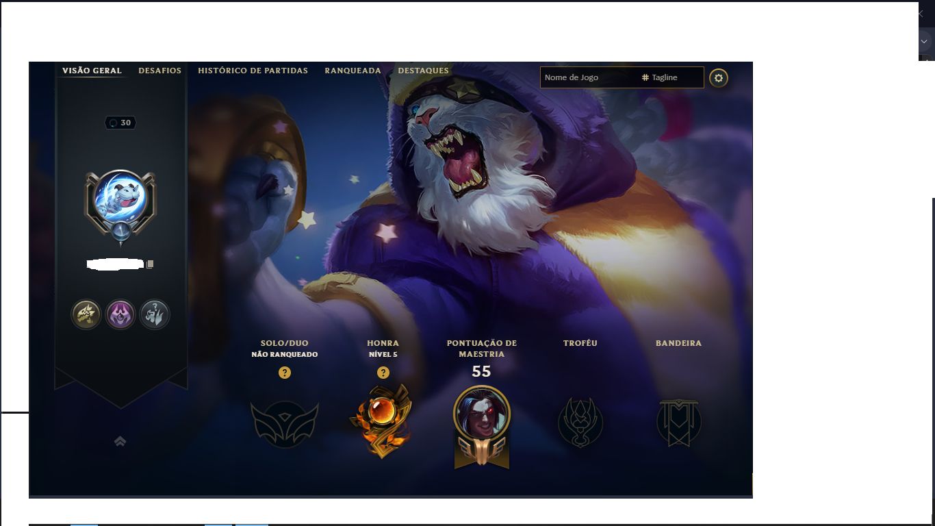 Conta League of Legends BR - LV30 Unranked - Full Acesso