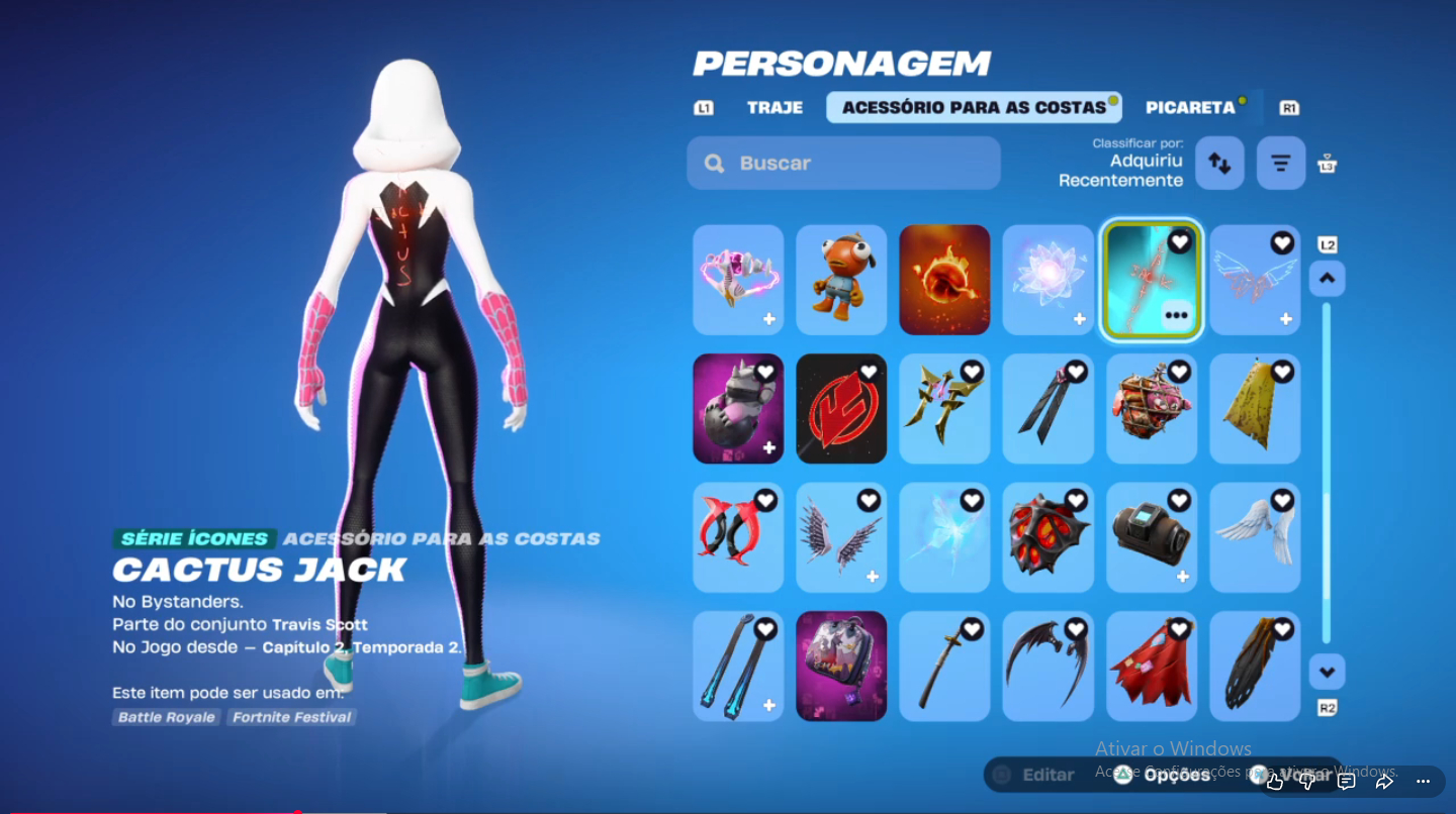 Conta Fortnite + Salve o Mundo OG (com Travis, Neymar e etc...) + 1.400 Vbucks