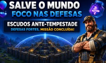 FORTNITE SALVE O MUNDO|AJUDO EM MISSÕES+ESCUDOS ANTE-TEMPESTADE