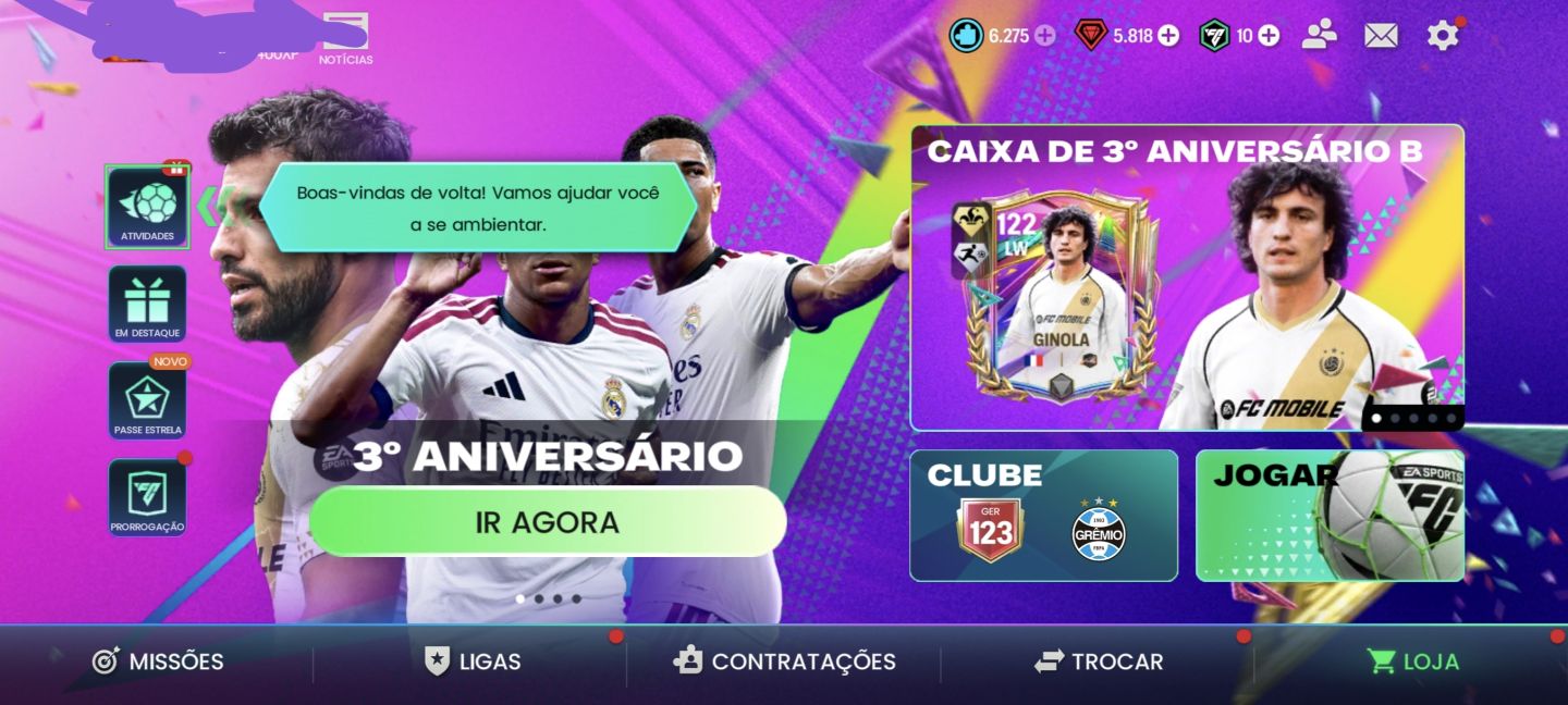 Conta FIFA mobile ger 123/126 conta gemada antiga