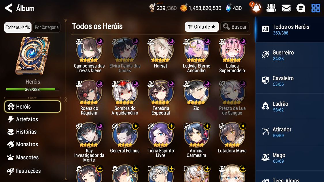 Conta Colecionador + Personagens de Collabs Antigos + 63 ML