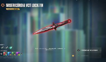 CONTA DE VALORANT COM FACA LOCK IN E MUITAS SKINS