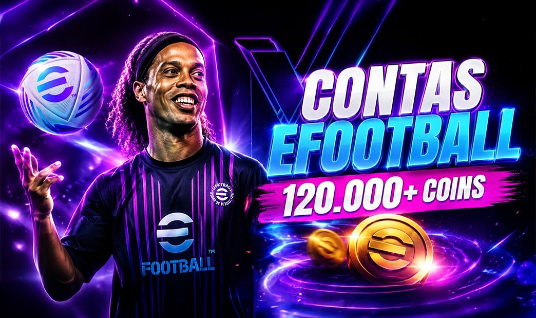 CONTAS EFOOTBALL 10000 MOEDAS AMARELAS
