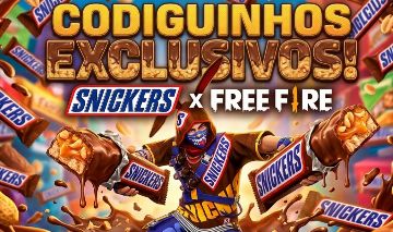 CODIGUINHO FF SKIN SNICKERS ORIGINAL
