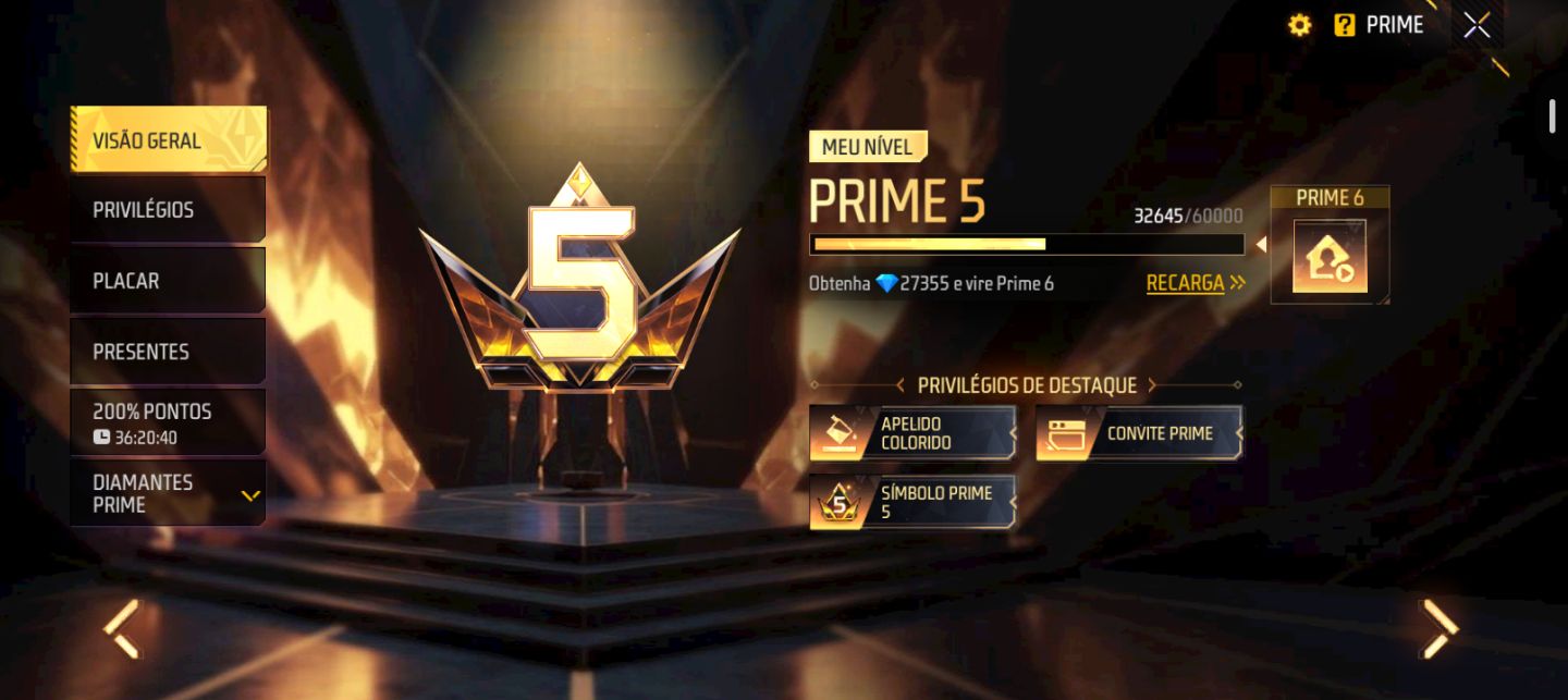 Conta de free fire com passe do thurzin e bandeirão