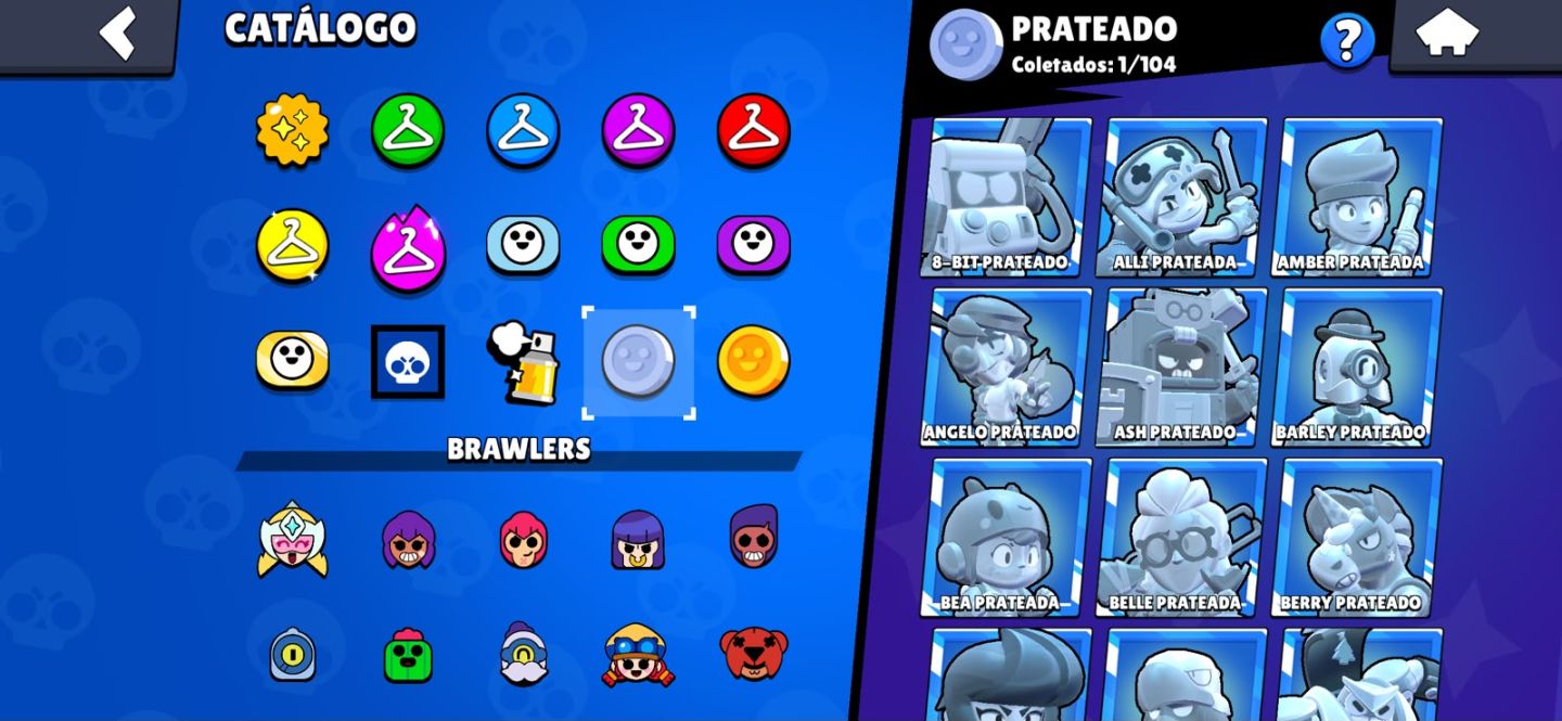 Brawl Stars - Conta top - Recheada de Skins LF