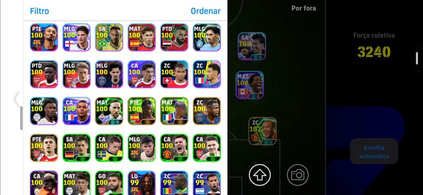CONTA EFOOTBALL COM 3240 DE FORÇA , MESSI BIG TIME+ADRIANO+ZICO+SON e muito mais
