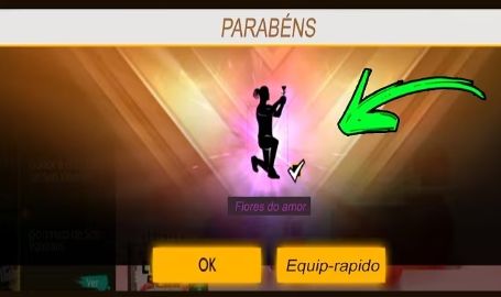 Emote da Flor Free Fire | 799 Diamantes | Entrega pelo ID