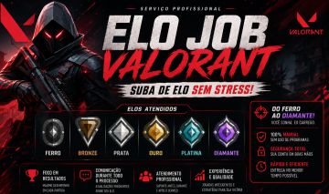 ELO JOB VALORANT RÁPIDO, SEGURO E 100% MANUAL