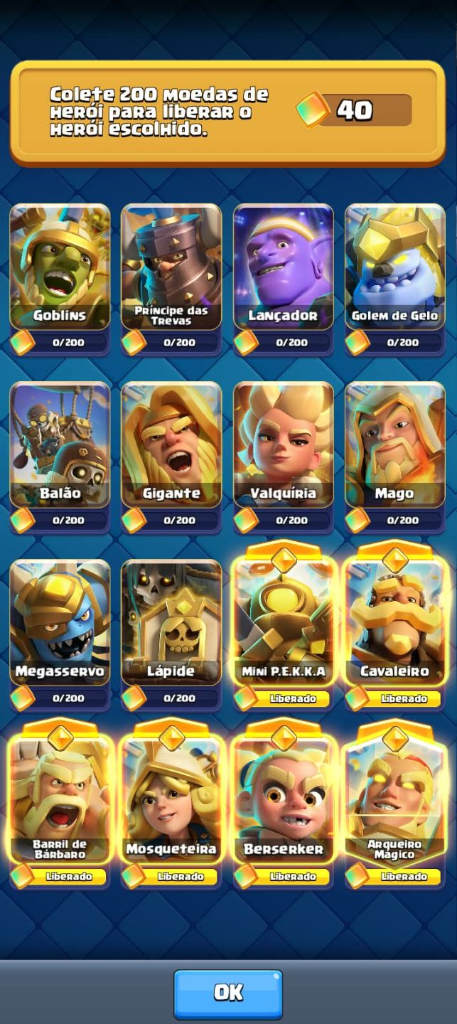 [MELHOR PREÇO!] CONTA DE CLASH ROYALE 10k TROFÉUS, 13 EVOS, 6 HERÓIS E VARIOS 14