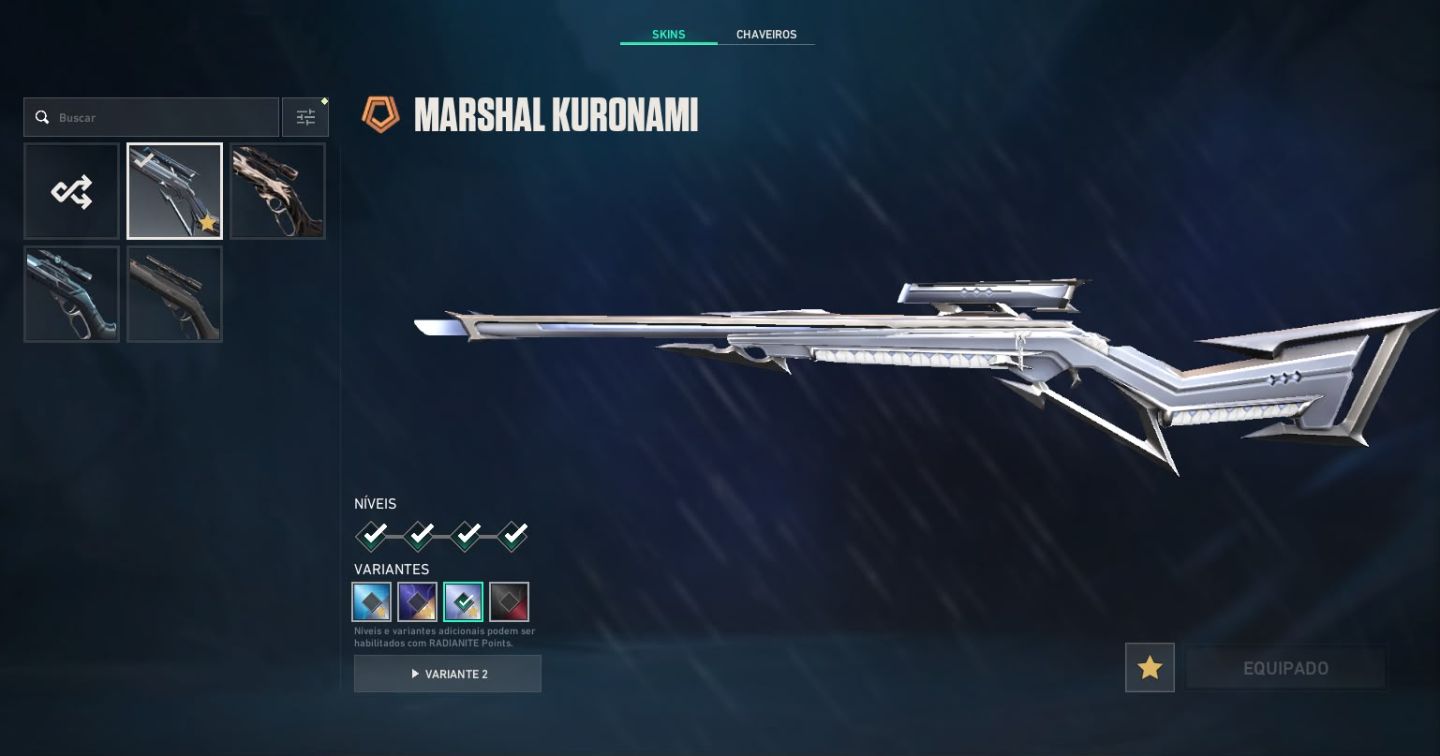 Conta Valorant com muitas skins (Pack Kuronami 1)