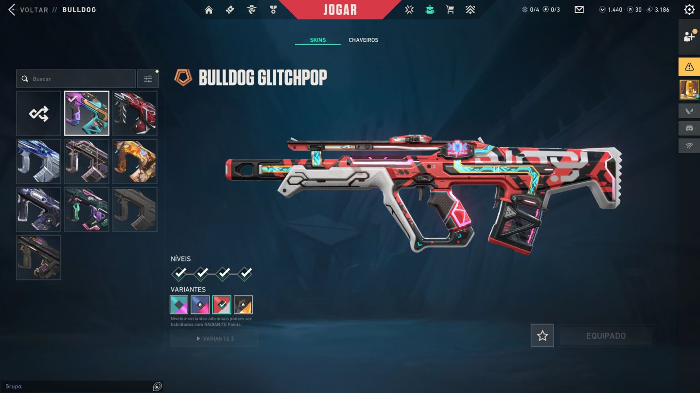 Conta Valorant com mais de 70 skins COMPRADAS