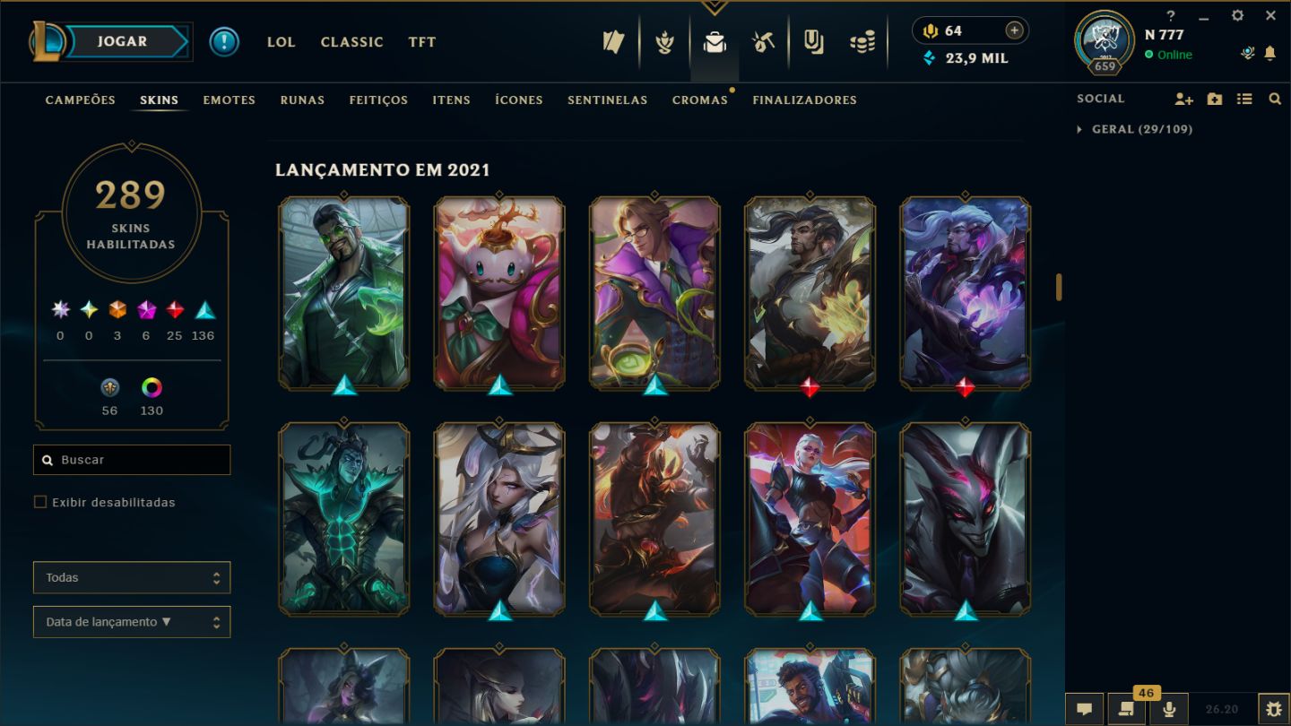 Conta de LOL e Valorant ( A NEGOCIAR)