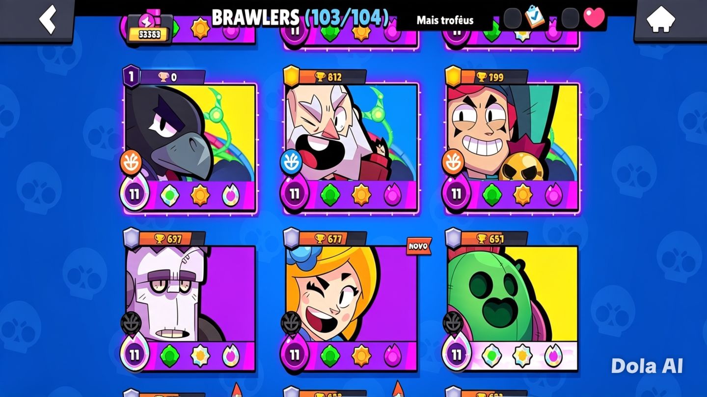 Conta Brawl Stars | Skin B800 Bull + Passe Lola Raros! 33k Troféus