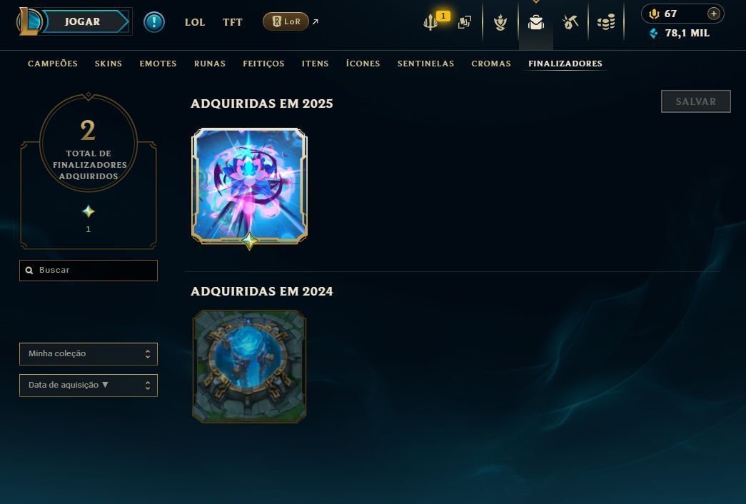 Conta de lol com e-mail de criação todas as raras 1830 skins troca nicK