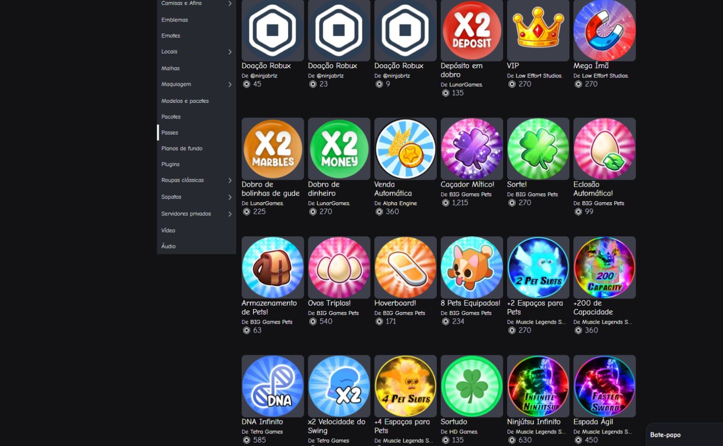 CONTA ROBLOX +40K ROBUX GASTOS - 4K REAIS GASTOS