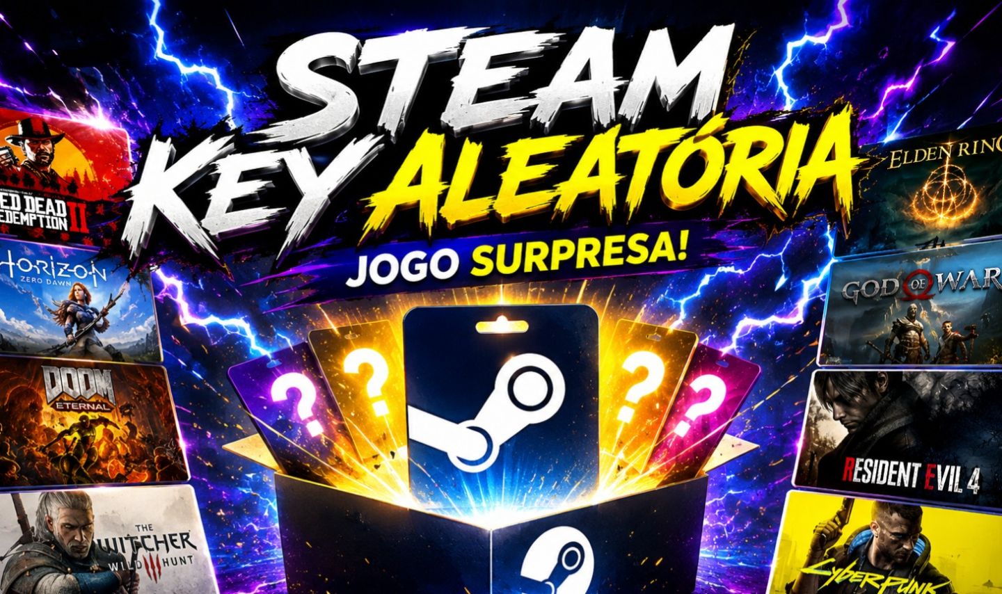 STEAM KEY ALEATÓRIA | JOGO SURPRESA | KEY GLOBAL